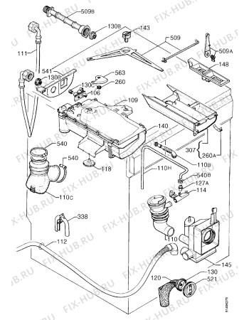 Взрыв-схема стиральной машины Zanker CF2876 - Схема узла Water equipment